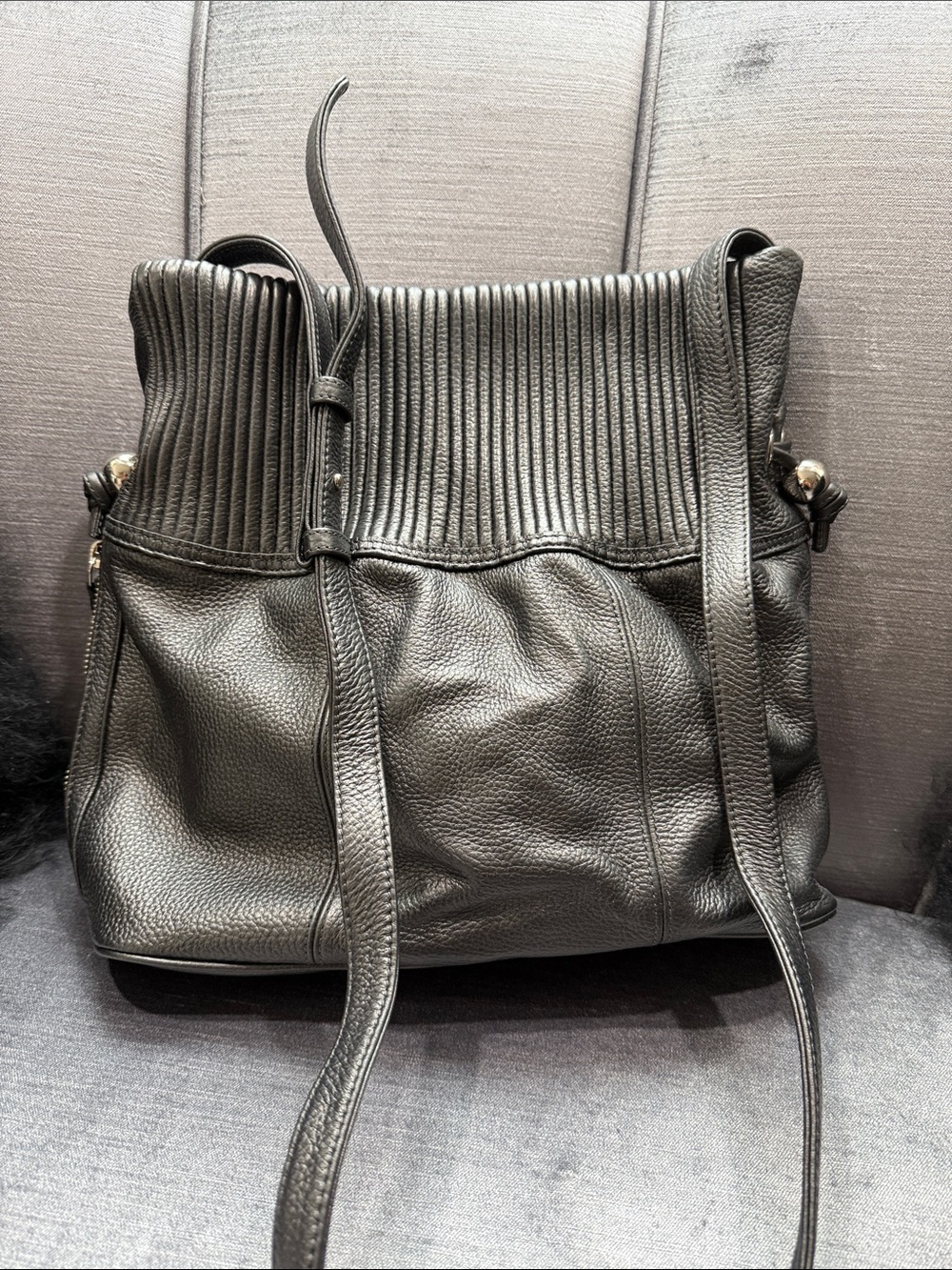 BODHI Black Leather Women’s Shoulder Bag